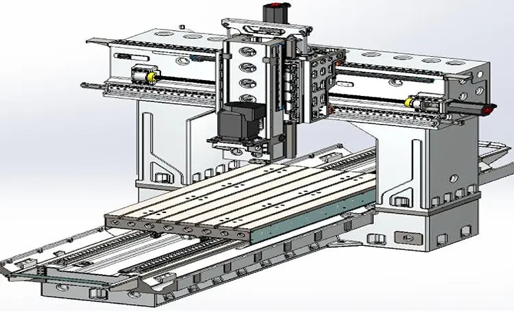 Gantry milling machining center